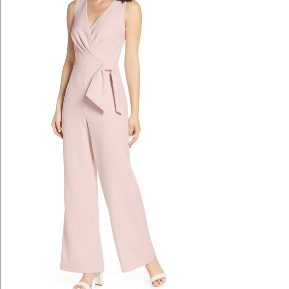 Eliza J Dresses & Skirts - Eliza j pink jumpsuit new with tags size 2